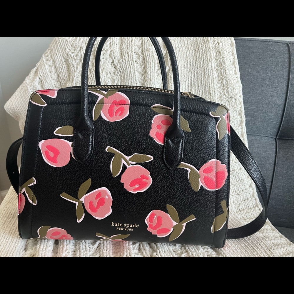 Kate Spade Roses Large Knott Satchel